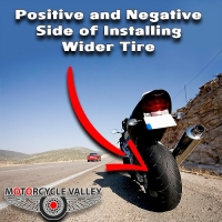 Positive and negative side of installing wider tire